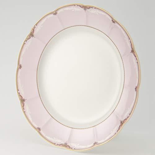 Narumi Plate Dish Lotus Pink Band 27Cm Pink Cute Elegant Dinner Made In Japan 50331-1120