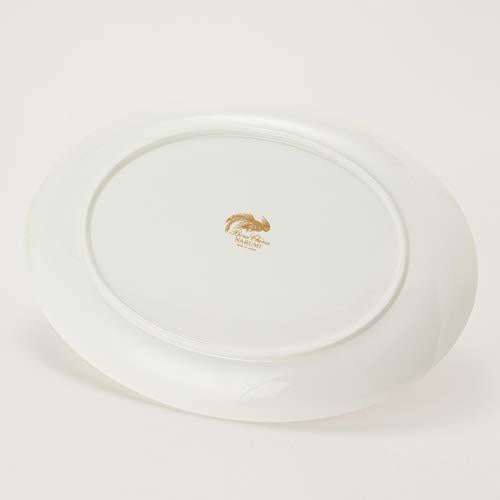 Narumi Plate, Chinese Cooking Tableware, 35Cm, White, Simple, Lunch Plate, One Plate, Large Plate, Deep Plate, Deep Oval Plate, Microwave