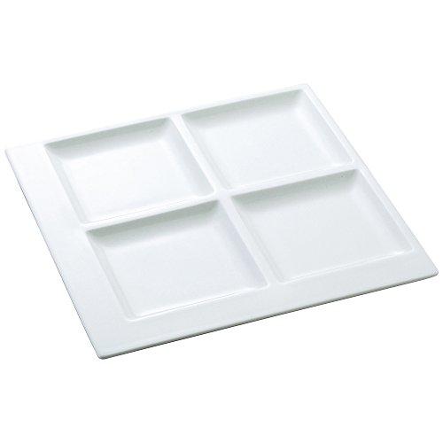 Narumi Plate Pro Style White 27Cm Divider Plate Microwave Warmable 50131-5658