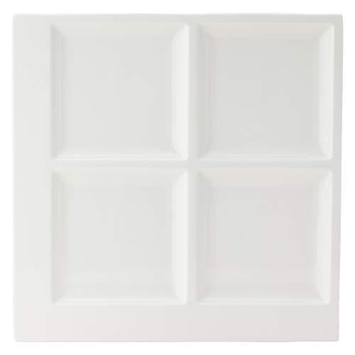 Narumi Plate Pro Style White 27Cm Divider Plate Microwave Warmable 50131-5658