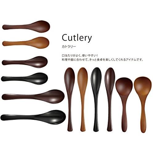 Miyamoto Sangyo Painted Spoon Renge Black Size: Approx. W15.2 D4 4512951080568