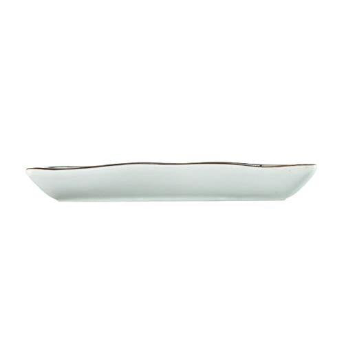 Nishida Perfect For Stylish Japanese Cuisine, No. 8 Decorative Frame Long Plate (Large Red Rose)