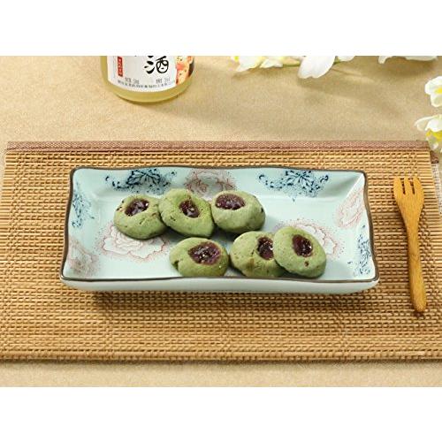 Nishida Perfect For Stylish Japanese Cuisine, No. 8 Decorative Frame Long Plate (Large Red Rose)