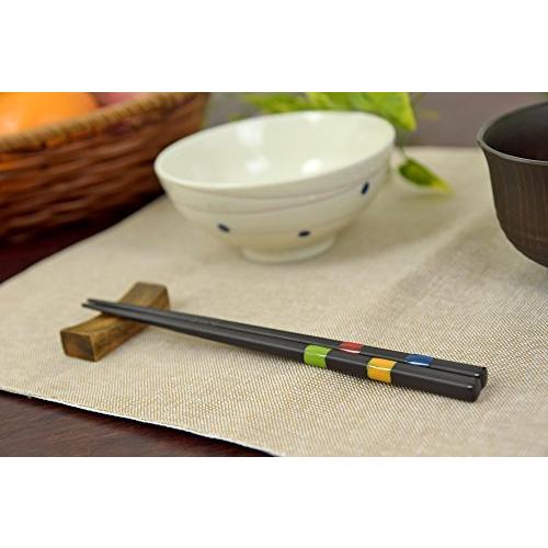 Aoba Children's Chopsticks, Dishwasher Safe, Natural Wood, Dragon Ball, Four Seasons, Black, 18cm