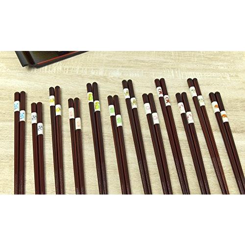 Aoba Chopsticks Dishwasher Safe Natural Wood Dragon Ball Zodiac Chopsticks Tiger 21cm