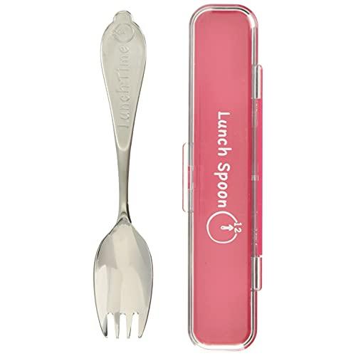 Takakuwa Metal Lunch Spoon with Case Leaf Pink 005154