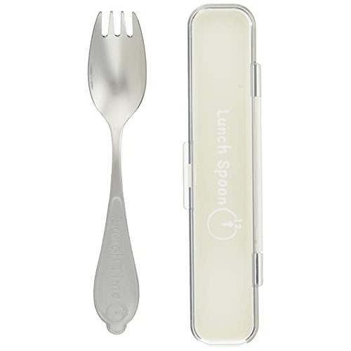 Takakuwa Metal Lunch Spoon with Case Leaf White 005147