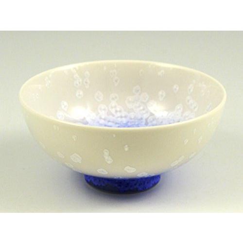 Arita Ware, Shinemon Kiln, Indigo-Dyed Water Drops, White Tenmoku, Pair Of Tea Bowls (Couple Tea Bowls), Wooden Box, Kiln Variant, Glaze Color