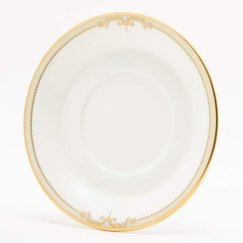 NARUMI Cup Saucer Fine Pearl Accent Arabesque Gold Gold 13cm Espresso Made in Japan 51060-1044