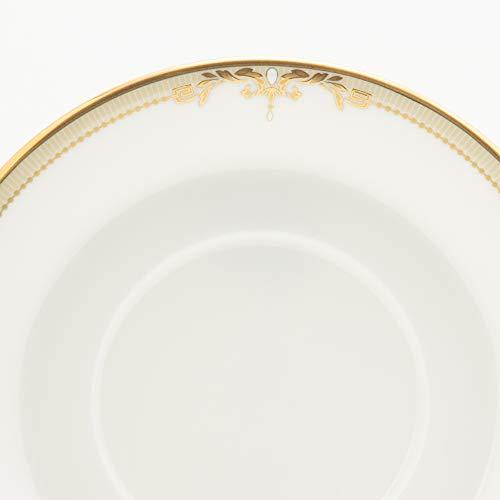 NARUMI Cup Saucer Fine Pearl Accent Arabesque Gold Gold 13cm Espresso Made in Japan 51060-1044