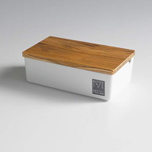 Lolo | Butter Case | 200G | Wooden Lid | White | Pottery | Made In Japan |