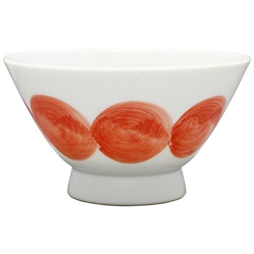 Hasamiyaki Marumon Tsunagi Kurawanka Bowl, Tea Bowl, Rice Bowl, Red, Microwave Safe, Made In Japan