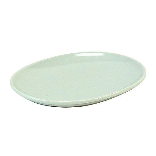 Nishikai Pottery Hasami Ware Common Common Plate Dish Oval White Diameter Approximately 15Cm Microwave Dishwasher Safe 17036