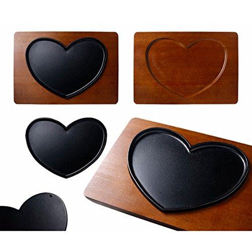 Heart Steak Dish Stylish Cute Gift Ody＆Mastini Heart Steak Dish