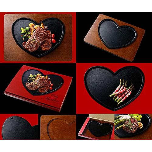 Heart Steak Dish Stylish Cute Gift Ody＆Mastini Heart Steak Dish