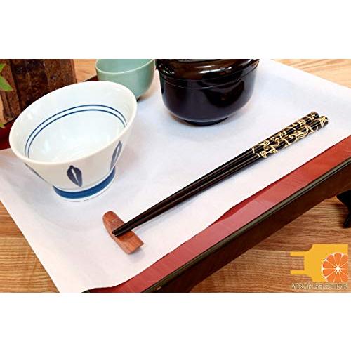 Hashimoto-Kousaku Sikkiten Wajima Urushi Chopsticks Natural Lacquer Setsugetsu Fuka Golden Wave Black Paulownia Box Made in Japan 414427