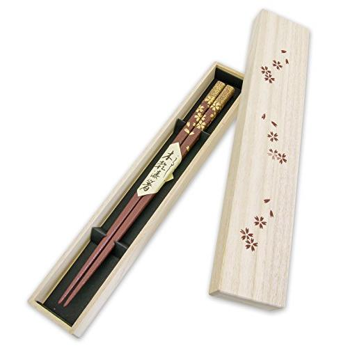 Kosaku Hashimoto Lacquerware Shop Chopsticks in paulownia box [Urumi / 22.5cm / Made in Japan]