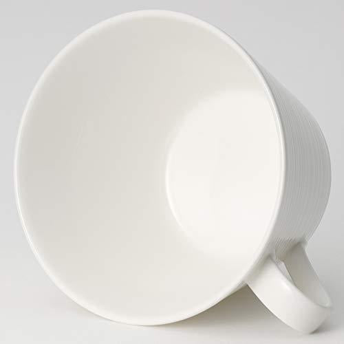 NARUMI Cup Saucer Buffet Style (Relief) White 250cc Microwave Warmable Made in Japan 51972-2951