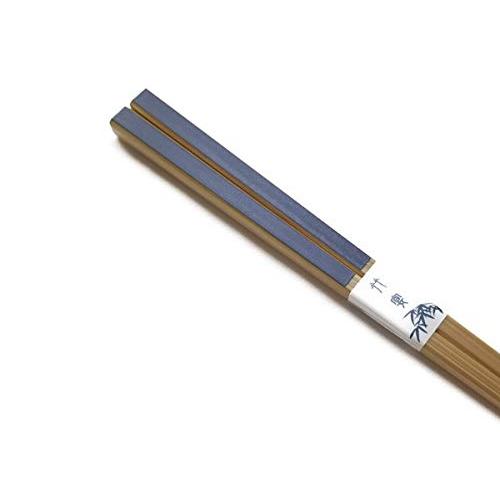 Kikusui domestically made Japanese thin bamboo chopsticks (red navy blue)