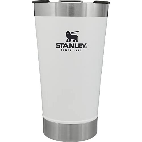 STANLEY Stacking Vacuum Pint/Tumbler with Lid 0.47L with Logo (White)