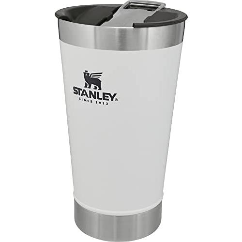 STANLEY Stacking Vacuum Pint/Tumbler with Lid 0.47L with Logo (White)