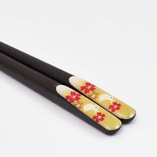 Isso Couple Chopsticks Painted Chopsticks Kitcho Paulownia Box Raku Usagi 2 Set Made in Japan