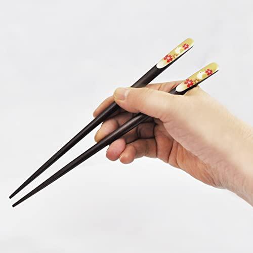 Isso Couple Chopsticks Painted Chopsticks Kitcho Paulownia Box Raku Usagi 2 Set Made in Japan