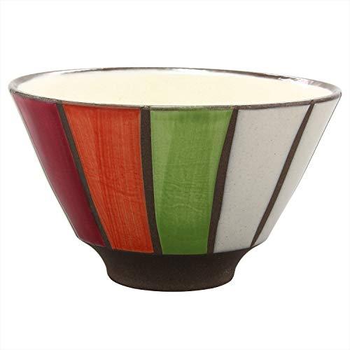 Hamato Hasami Ware Rice Bowl Color Tokusa Red 390692 11.5Cm