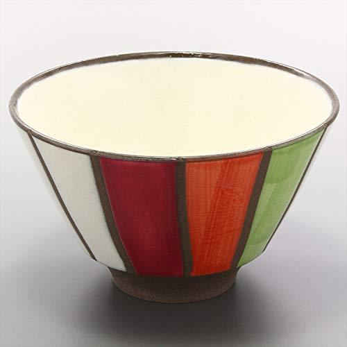 Hamato Hasami Ware Rice Bowl Color Tokusa Red 390692 11.5Cm