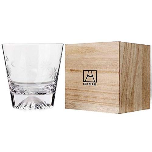 [Morning Place] Mt. Fuji Glass Tumbler Lock Traditional Wooden Box Wedding Gift (Sakurafuji)