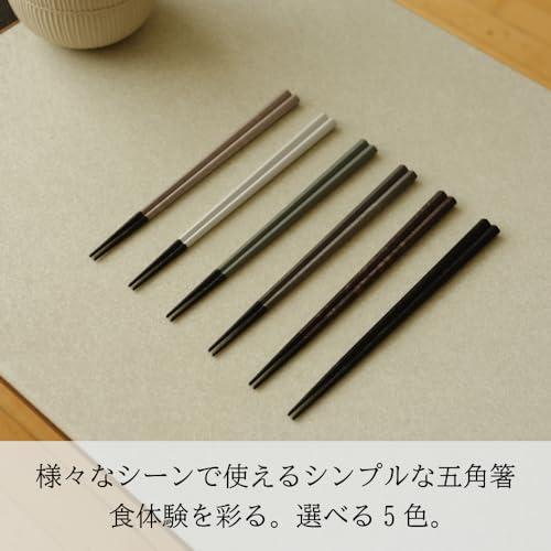 Easy to hold pentagonal chopsticks, thin, pair of chopsticks, husband and wife chopsticks