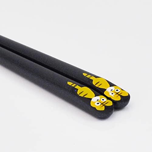 Issou Painted Chopsticks Aizu Makie Zodiac Chopsticks Tiger 23cm Made in Japan