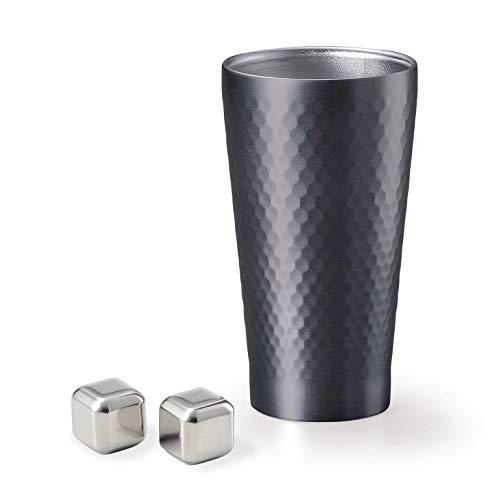 Apex Heart Personal Gift Tumbler & Cube 2P Vacuum Insulated Gray Wooden Box Birthday Father's Day Present Baron Medium