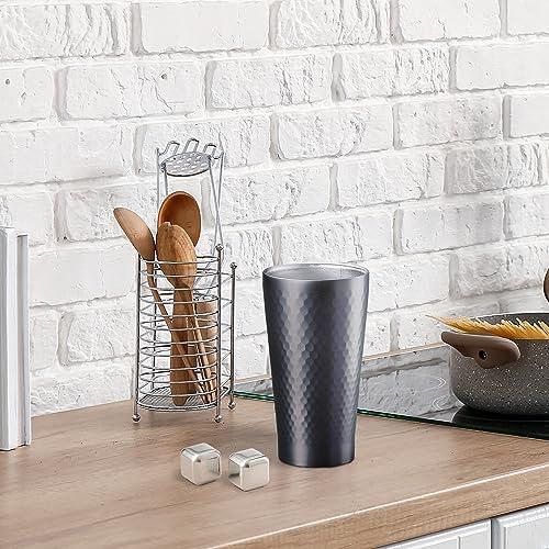 Apex Heart Personal Gift Tumbler & Cube 2P Vacuum Insulated Gray Wooden Box Birthday Father's Day Present Baron Medium