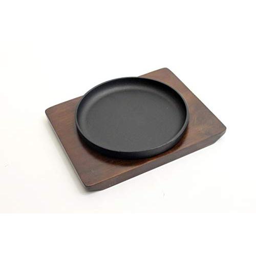 Ikenaga Iron Works Living With Iron Stacking Steak Plate Iron Plate Diameter 17Cm Ih Compatible Gift Wrapping Specification