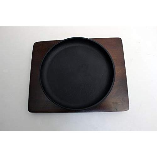 Ikenaga Iron Works Living With Iron Stacking Steak Plate Iron Plate Diameter 17Cm Ih Compatible Gift Wrapping Specification