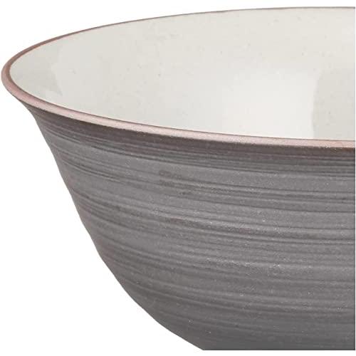 Nishikai Pottery Hasami Ware Tea Bowl Rice Bowl Large Black Approx. 13Cm Large Made In Japan 74000