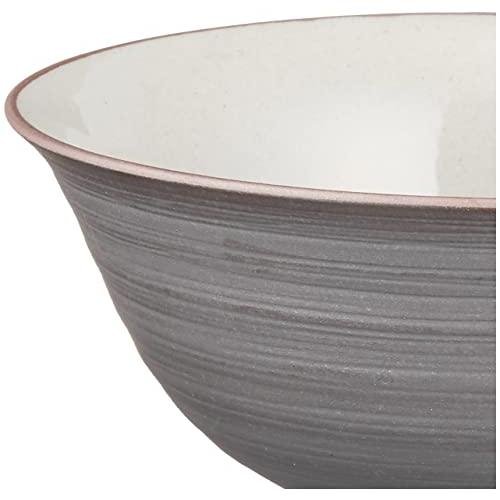 Nishikai Pottery Hasami Ware Tea Bowl Rice Bowl Large Black Approx. 13Cm Large Made In Japan 74000