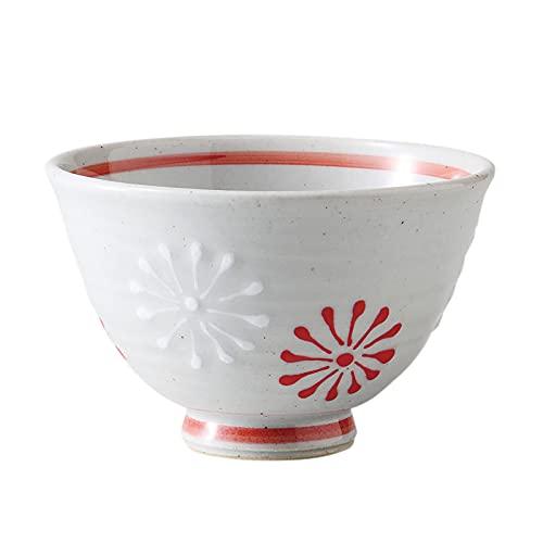 Nishikai Pottery Hasami Ware Lightweight Rice Bowl Small Hanaichichin Red Made In Japan 74016