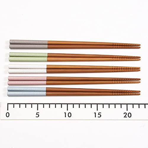 Customer chopsticks antibacterial soot bamboo soft 22.5cm5P