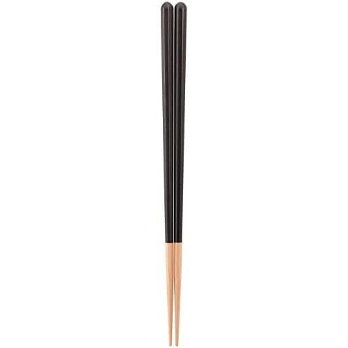 Kawai Haze Chopsticks Dishwasher Safe Antibacterial Black 23cm Made in Japan