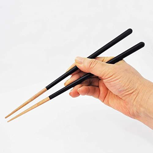 Kawai Haze Chopsticks Dishwasher Safe Antibacterial Black 23cm Made in Japan