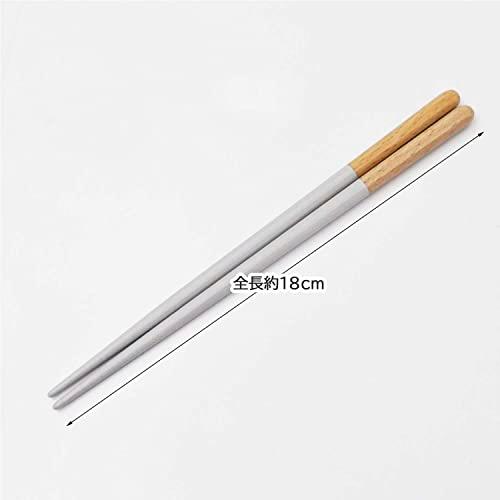 Kawai Haze Chopsticks Children Dishwasher Safe Antibacterial Ash Gray 18cm Made in Japan