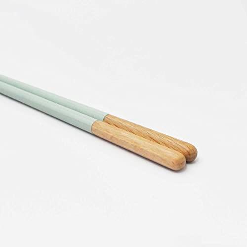 Kawai Haze Chopsticks Children Dishwasher Safe Antibacterial Mint Green 18cm Made in Japan