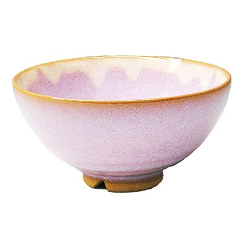 Japanese Ceramics Tsubakihide Kiln Hagimurasaki Rice Bowl (Small)