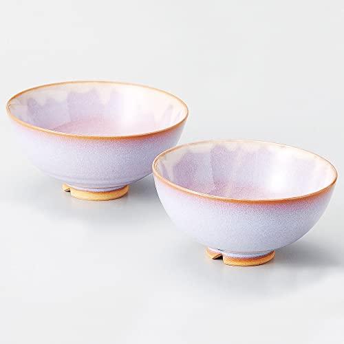 Japanese Ceramics Tsubakihide Kiln Hagimurasaki Rice Bowl (Small)