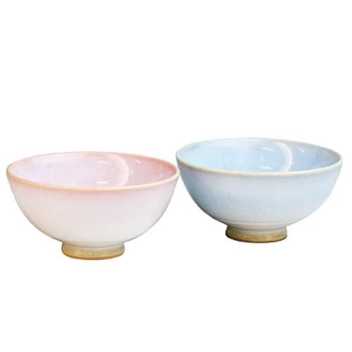 Japanese Ceramics Tsubakihide Kiln Tsubomi Tea Bowl Pair