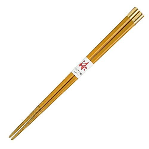 "Yamanaka Lacquerware" Painted Chopsticks Gold Color Yellow (with anti-slip) 23cm FB22-4