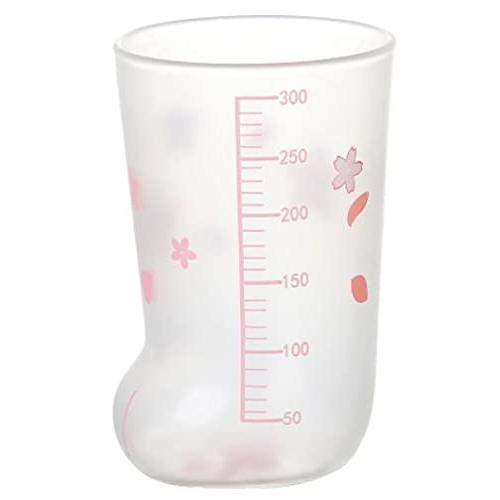 [Morning Place] Cat Paw Cute Glass Cherry Blossom Petal Cat Paw Tumbler (1 piece)