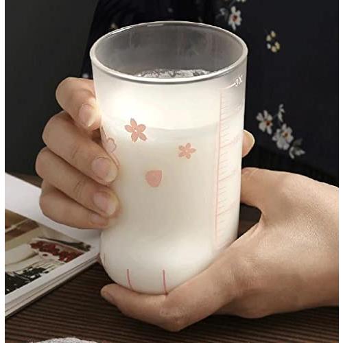 [Morning Place] Cat Paw Cute Glass Cherry Blossom Petal Cat Paw Tumbler (1 piece)